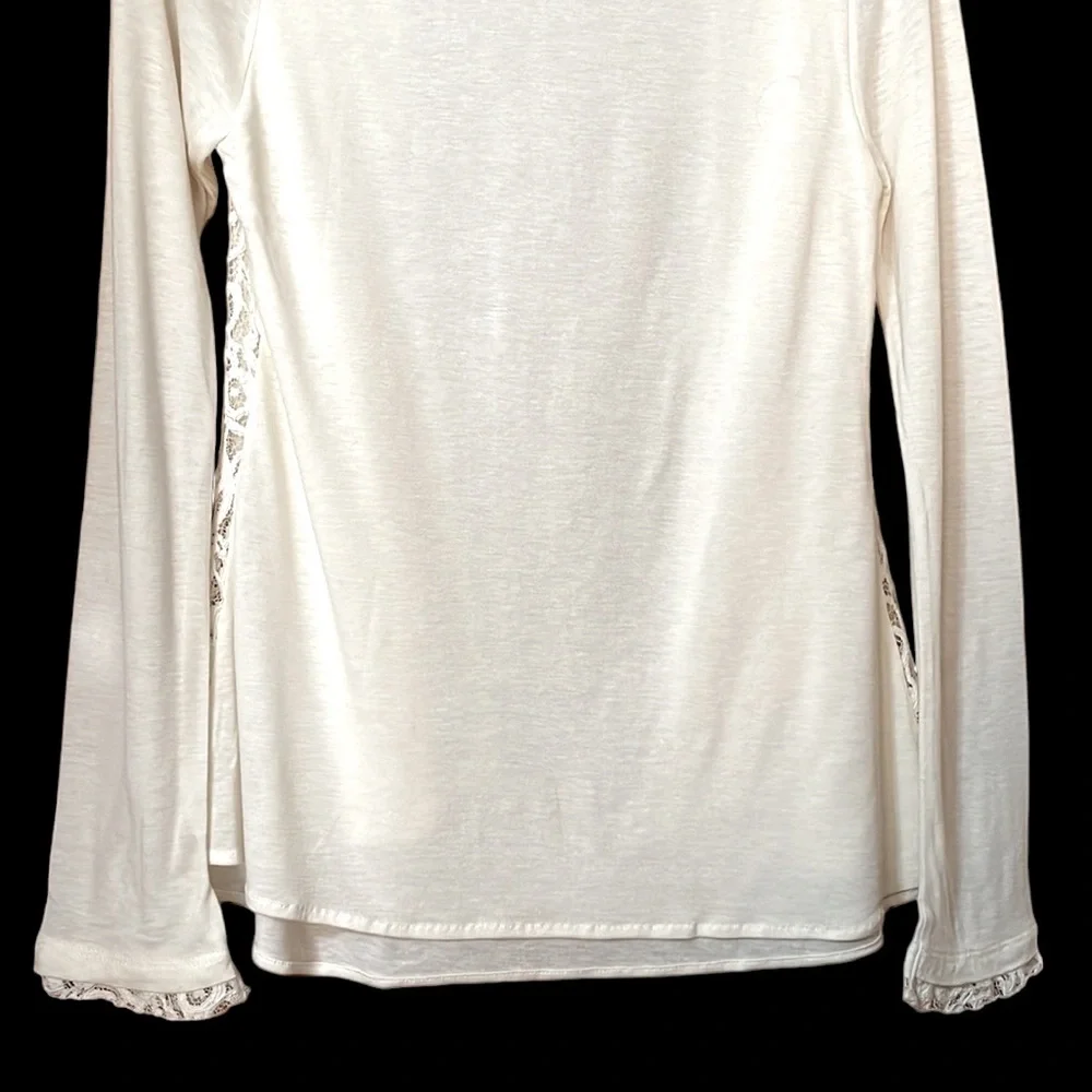 Banana Republic Lace Front Fully Lined Long Sleeves Open Front Light Cardigan S - Picture 9 of 13